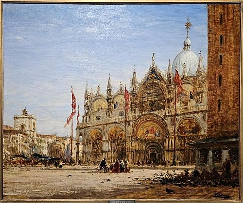 Praça de São Marcos em Veneza, 1860, Félix Ziem