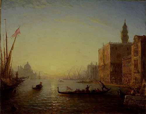 Venice, Evening, 1865, Félix Ziem