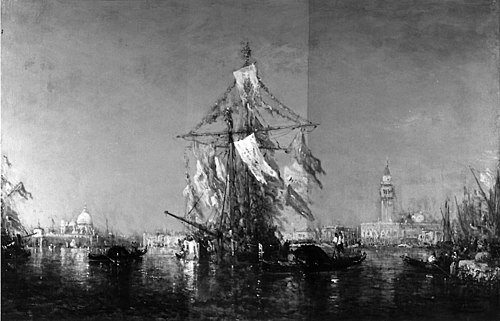 Fête de Saint Marc, Venise, 1850, Félix Ziem