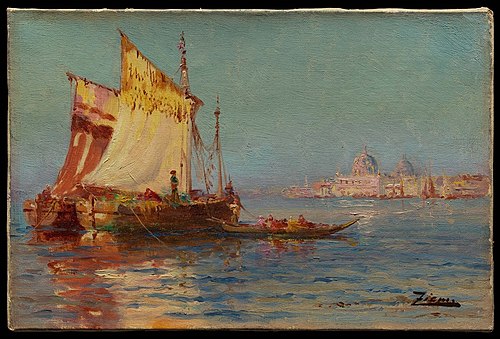 Venetian Sailboats, , Félix Ziem
