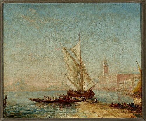 View of Venice with the Doge's Palace, , Félix Ziem