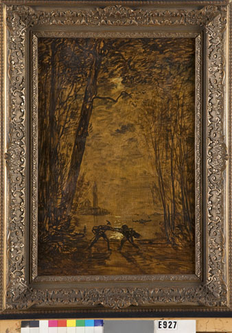 Le duel, 1880, Félix Ziem