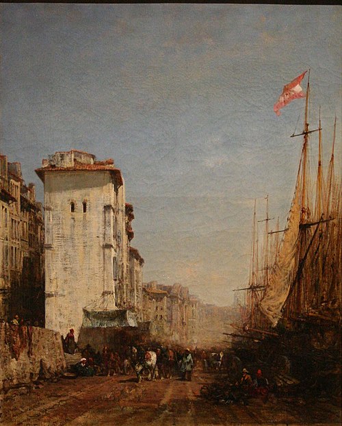 Un quai du Vieux-Port à Marseille, 1858, Félix Ziem