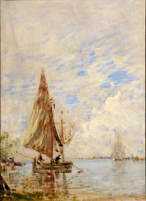 Pêcheurs dans une barque, , Félix Ziem