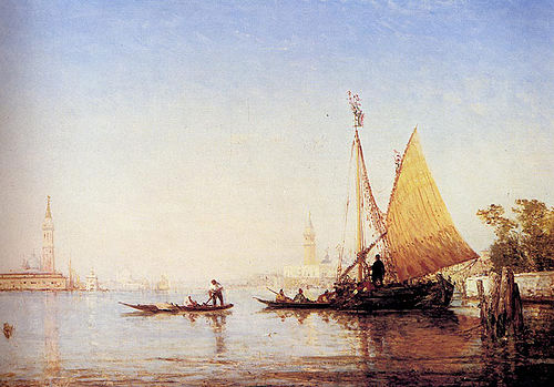 Le Grand Canal, Venise, 1850, Félix Ziem