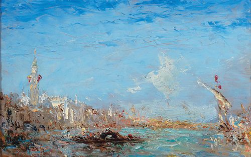 Grand Canal in Venice, 1911, Félix Ziem