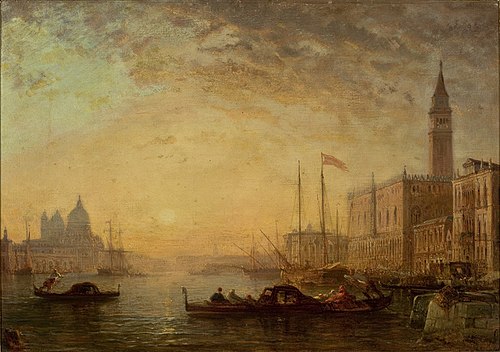 The Grand Canal in Venice, 1890, Félix Ziem