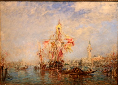 Venise, fête de l'Assomption, , Félix Ziem