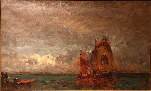 Venise, trabocco, , Félix Ziem