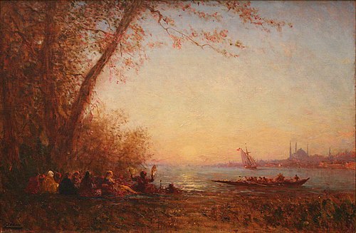 Coucher de soleil sous le Bosphore, 1893, Félix Ziem