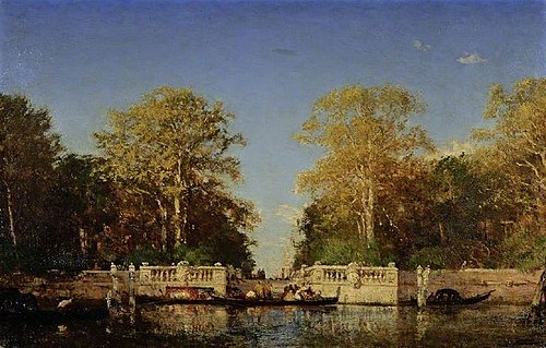 A view in Venice, , Félix Ziem