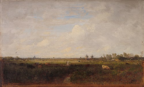 Lowland pastures, , Félix Ziem