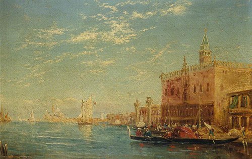 The Doge's Palace, Venice, , Félix Ziem