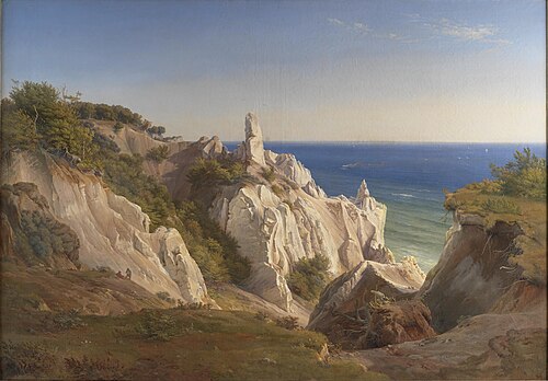 Falaises de l'île de Møn, 1842, Louis Gurlitt