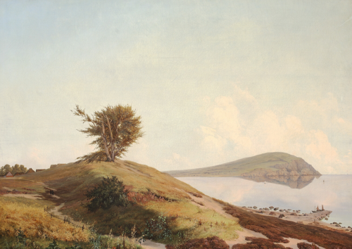 Scanian landscape with a view of Kullen, 1834, Louis Gurlitt