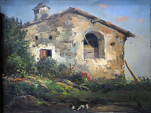 Derelict House, 1845, Louis Gurlitt