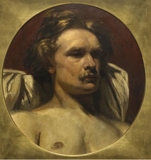 Portrait of a man at bust-length, 1866, Émile Wauters