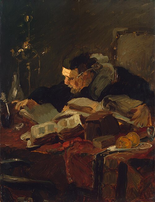 Scholar at the Table, 1866, Émile Wauters