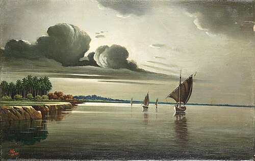 View of the Tigris, 1934, Abdul Qadir Al Rassam