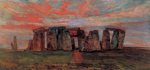 Stonehenge from the East, 1867, John William Inchbold