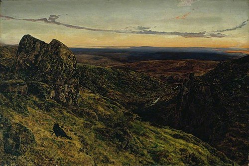 The Moorland (Dewar-stone, Dartmoor), 1854, John William Inchbold