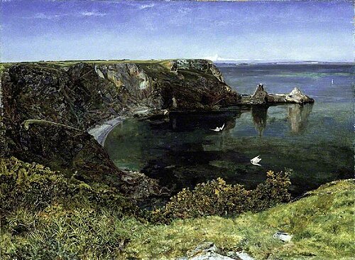 Anstey's Cove, Devon, 1854, John William Inchbold