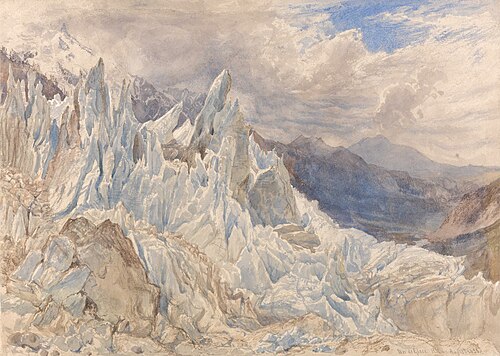 Mer de Glace, 1856, Henry Moore