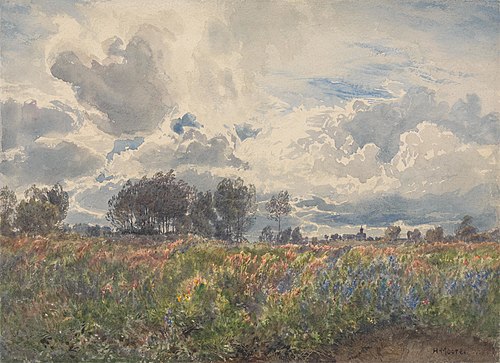 Showery June, Picardy, 1875, Henry Moore