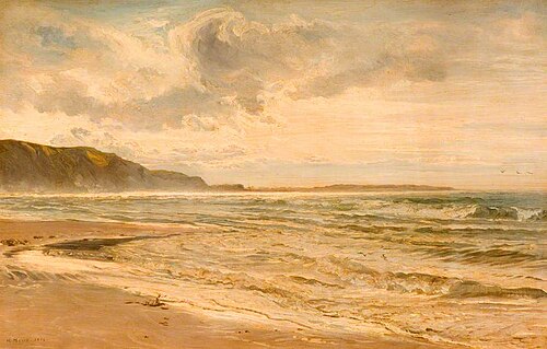 Grey Morning on the Beach, 1868, Henry Moore