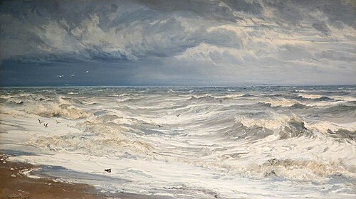 Winter Gale in the Channel, 1872, Henry Moore