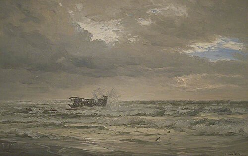 The Wreck, 1875, Henry Moore