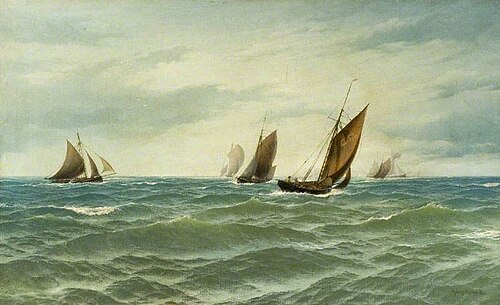 Seascape, 1882, Henry Moore