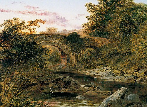 Holne Bridge on the Dart, Devon, , Henry Moore
