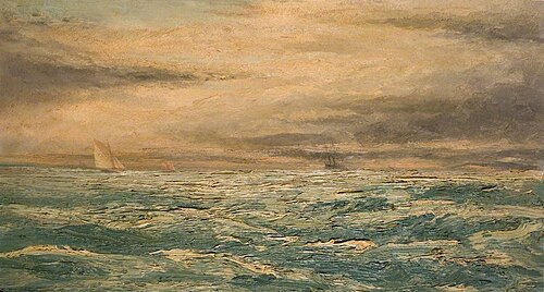 A Choppy Day in the Channel, , Henry Moore