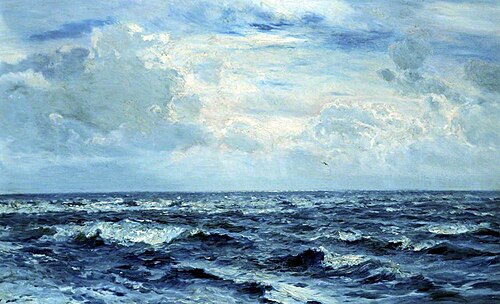 A Silvery Day West of the Needles, Isle of Wight, , Henry Moore