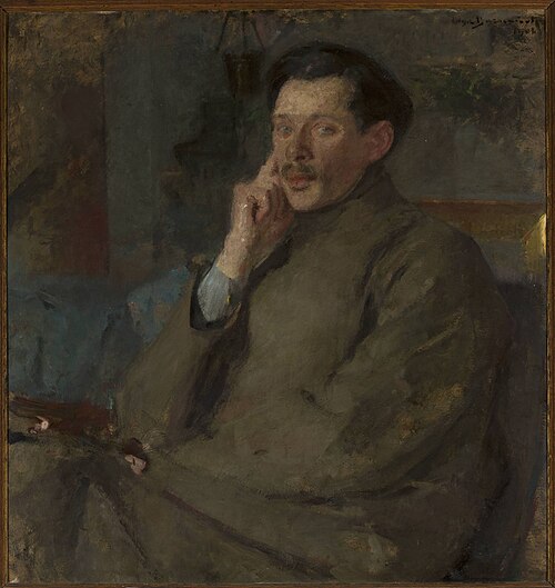 Portrait of Franciszek Mączyński (1874–1947), architect, 1902, Olga Boznańska