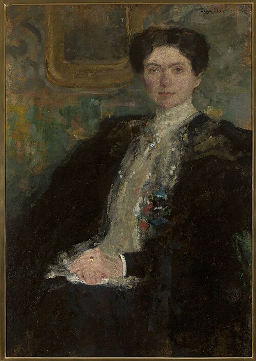 Portrait of Zofia Kirkor-Kiedroń née Grabska (1872–1952), 1904, Olga Boznańska