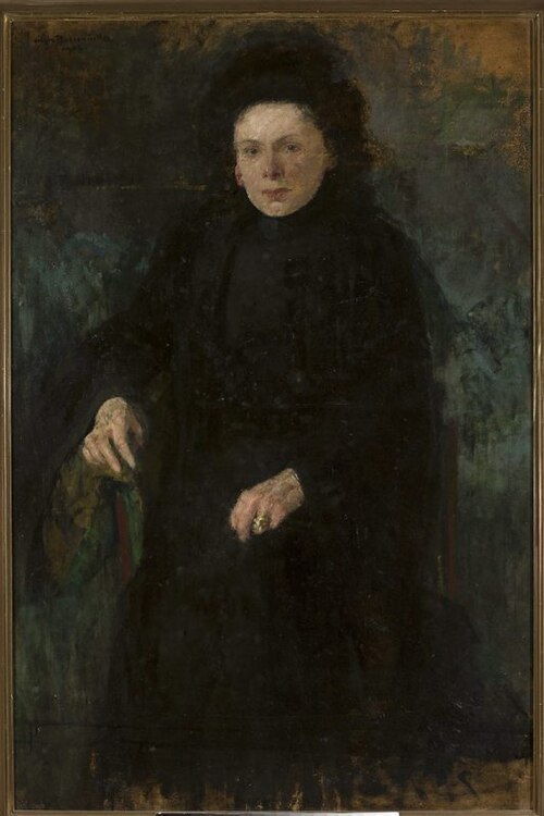 Portrait of Ms. Papar from Lviv, 1907, Olga Boznańska