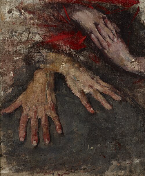 Study of Two Pairs of Hands, 1888, Olga Boznańska