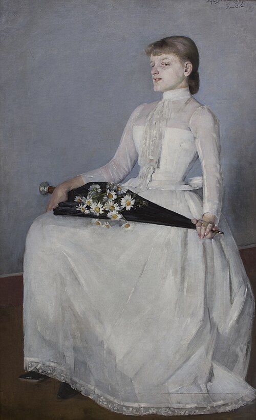 From a Walk, 1889, Olga Boznańska