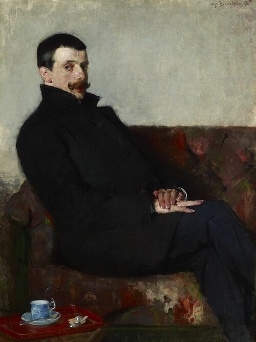 Portrait du peintre Paul Nauen., 1893, Olga Boznańska