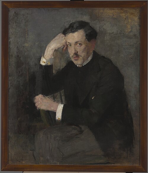 Portrait of Józef Czajkowski – two-sided painting, 1894, Olga Boznańska