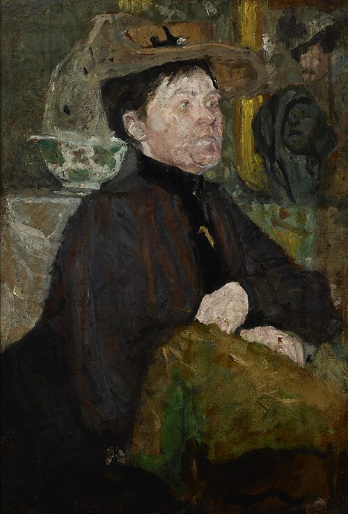 Portrait of Mrs Getter – two-sided painting, 1900, Olga Boznańska