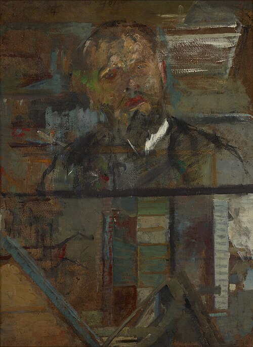 Sketch Portrait of a Man – two-sided painting, 1905, Olga Boznańska