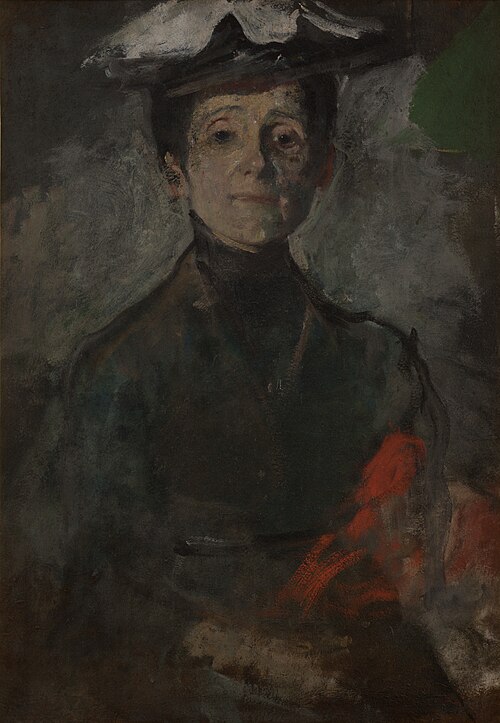 Self-Portrait with Flowers, 1909, Olga Boznańska