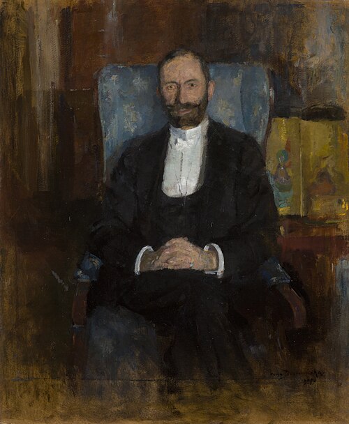 Portrait of Feliks Jasieński, 1907, Olga Boznańska