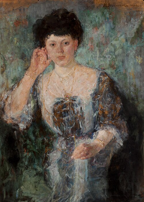 Portrait of Mrs Horain, 1908, Olga Boznańska