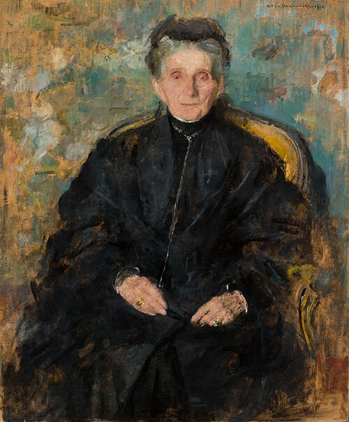 Portrait of Jadwiga Sapieżyna née Sanguszko, 1910, Olga Boznańska