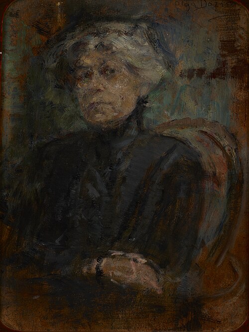 Portrait of Berta Dylion, 1917, Olga Boznańska
