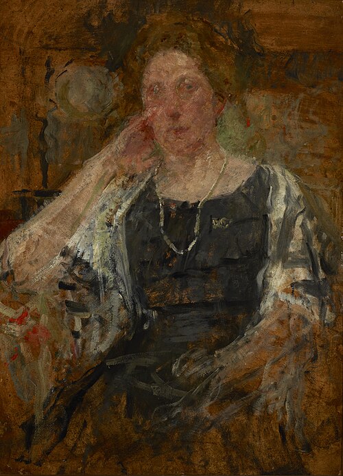Sketch Portrait of a Woman, 1915, Olga Boznańska